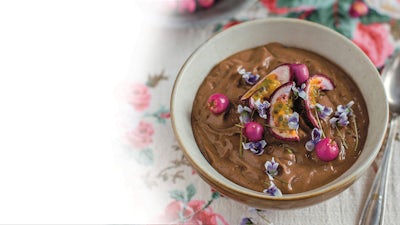 Chocolate and Raspberry Smoothie Bowl
