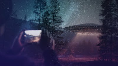 Gefilmte UFO-Landung und ET-Begegnung