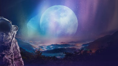 Las nubes de la realidad y la Luna artificial