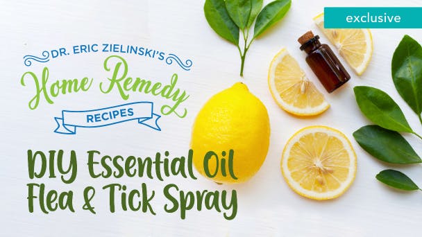DIY Essential Oil Flea & Tick Spray