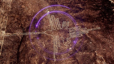 La figura colibrí de Nazca