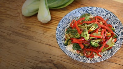 Veggie Stir-Fry with Rice