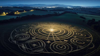 She Witnessed a Crop Circle Being Made