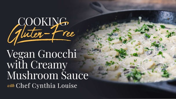 Vegan Gnocchi with Creamy Mushroom Sauce