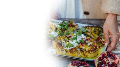 Oven Baked Broccoli and Cauliflower Steaks