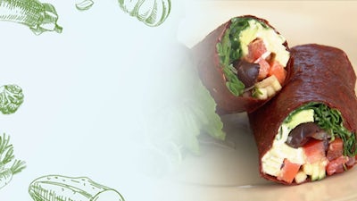 Raw Red Capsicum Wrap