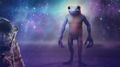 Los grises introducen la raza de las ranas en la humanidad