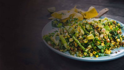 Charred Corn Salad and Salsa Dressing