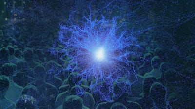 Interactions transdimensionnelles