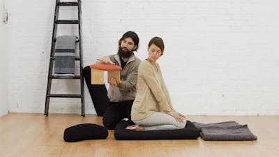 Postura de meditación: en el suelo