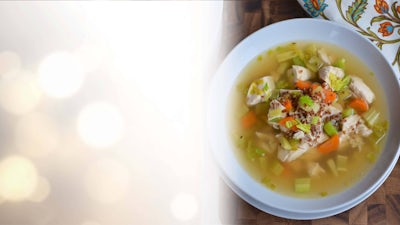 Chicken Quinoa Soup with Homemade Bone Broth