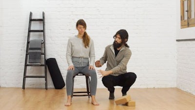 Postura de meditación: taburete