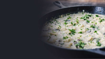 Vegan Gnocchi with Creamy Mushroom Sauce