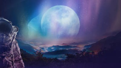 Las nubes de la realidad y la Luna artificial