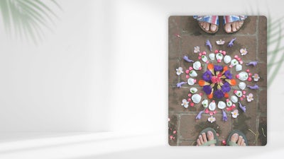 Cómo hacer una mándala con plantas