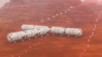 Mysterious Structures on Mars