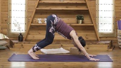 Chien tête en bas étape par étape