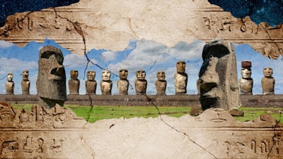 Les Moaïs Mégalithiques de l'île de Pâques