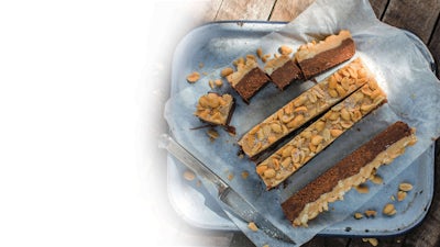 Layered Salted Caramel Peanut Fudge