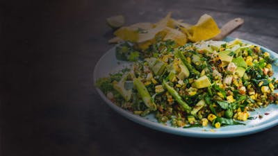 Charred Corn Salad and Salsa Dressing