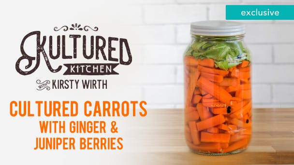 Cultured Carrots with Ginger and Juniper Berries